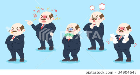 cute cartoon boss 34904645