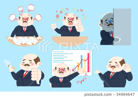 cute cartoon boss 34904647