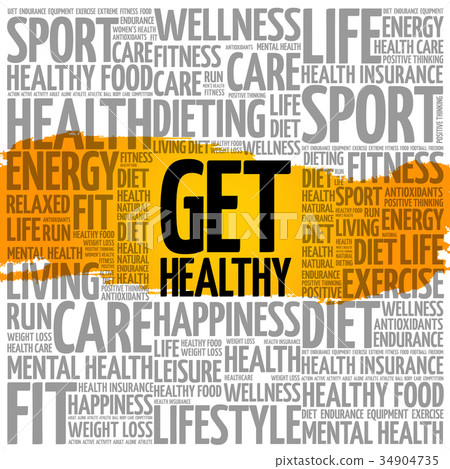 Get Healthy word cloud - Stock Illustration [34904735] - PIXTA