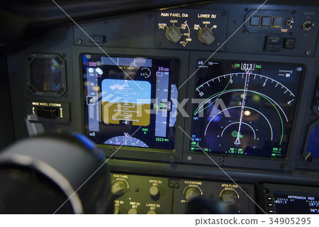 Aircraft attitude indicator display panel and navi 34905295