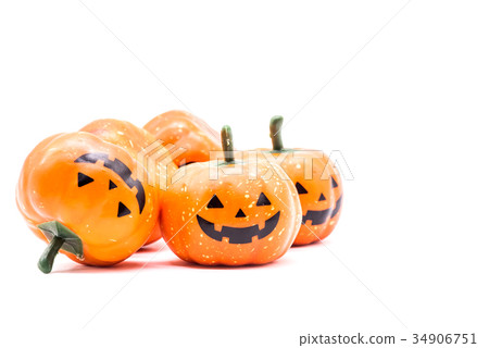 Halloween pumpkin isolated on white background 34906751
