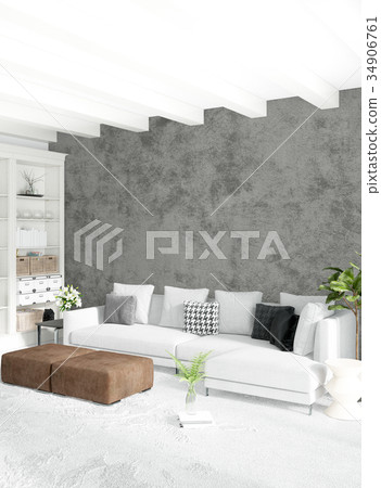 Loft bedroom in modern style interior design with Loft bedroom in modern style interior design with 34906761