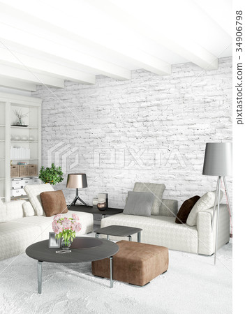 Loft bedroom in modern style interior design with Loft bedroom in modern style interior design with 34906798