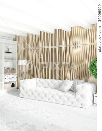 Loft bedroom in modern style interior design with Loft bedroom in modern style interior design with 34906909