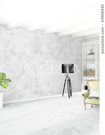 White empty bedroom minimal style Interior design White empty bedroom minimal style Interior design 34906940