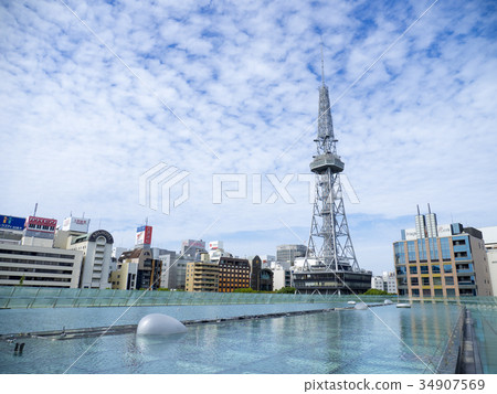 Autumn Nagoya TV tower Autumn Nagoya TV tower 34907569