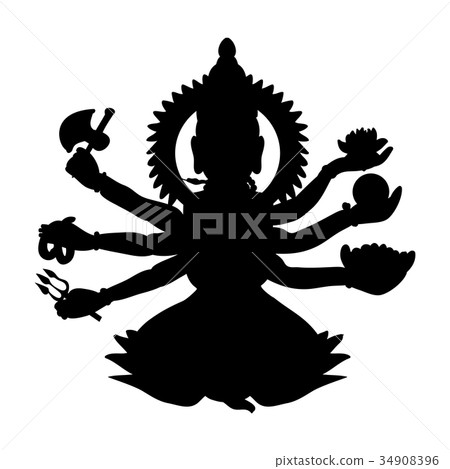 Shiva silhouette traditional religion spirituality Shiva silhouette traditional religion spirituality 34908396
