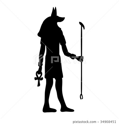God Anubis egypt egyptian silhouette ancient egypt God Anubis egypt egyptian silhouette ancient egypt 34908451