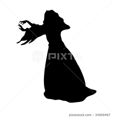 Witchcraft witch magical silhouette fantasy Witchcraft witch magical silhouette fantasy 34908467