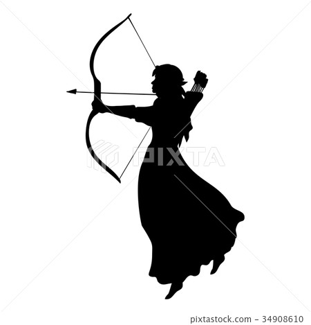 Elf silhouette ancient mythology fantasy 34908610