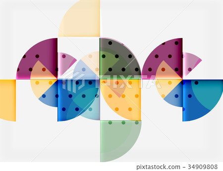 Circle elements on black background Circle elements on black background 34909808