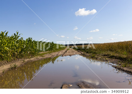 Dirty rural road 34909912