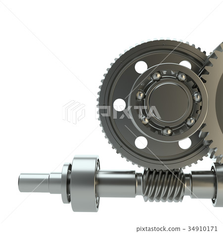 Gear metal wheels, isolated on white background Gear metal wheels, isolated on white background 34910171
