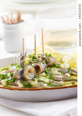 Marinated anchovies 34910345
