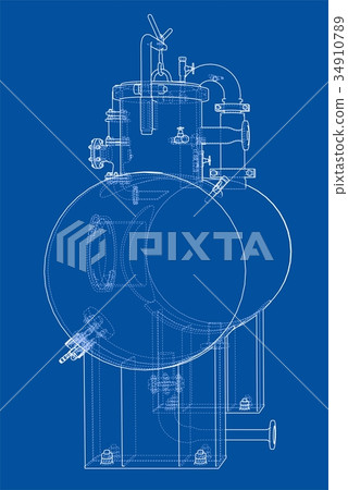 Sketch industrial equipment Sketch industrial equipment 34910789