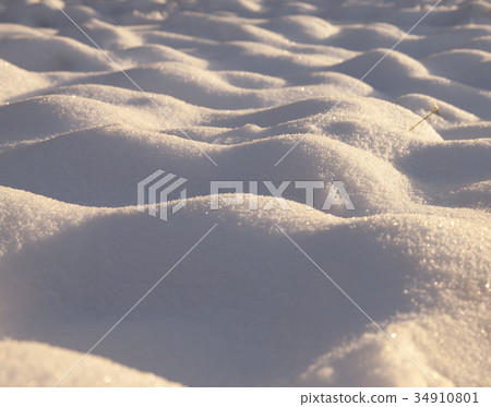 Snow drifts in winter Snow drifts in winter 34910801