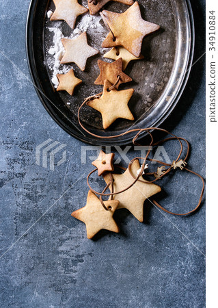 Christmas star shape sugar cookies Christmas star shape sugar cookies 34910884