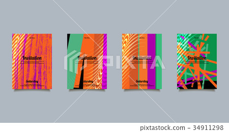 Set cards for congratulations and imvitation. Set cards for congratulations and imvitation. 34911298