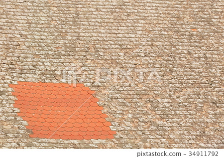 Repaired Rooftop Closeup 34911792