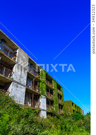 Abandoned high-rise apartment building Ikeshima Coal Mine Nagasaki 34912323