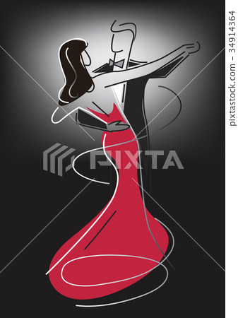 Ballroom Dance Couple. Ballroom Dance Couple. 34914364