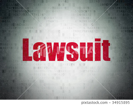 Law concept: Lawsuit on Digital Data Paper Law concept: Lawsuit on Digital Data Paper 34915895