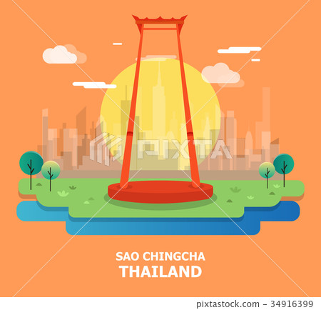 Sao Chingcha famous tourist attraction in Thailand Sao Chingcha famous tourist attraction in Thailand 34916399