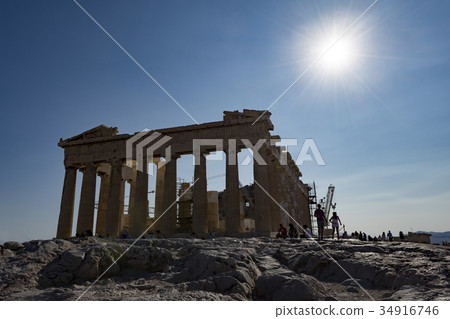 backside of parthenon 34916746