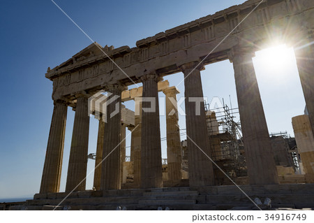 parthenon in acropolis 34916749
