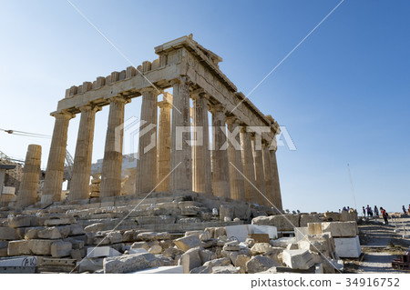 parthenon in acropolis 34916752