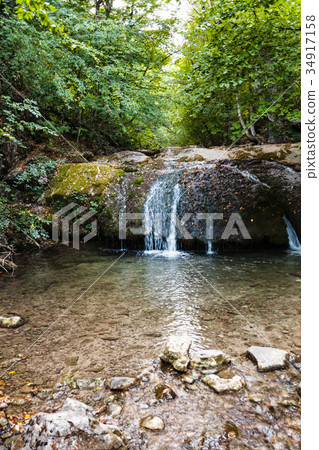 water cascade on Ulu-Uzen river in Haphal Gorge 34917158