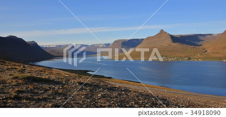 Alftafjoerdur on a late summer day.  34918090