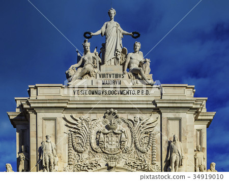 Rua Augusta Arch in Lisbon 34919010