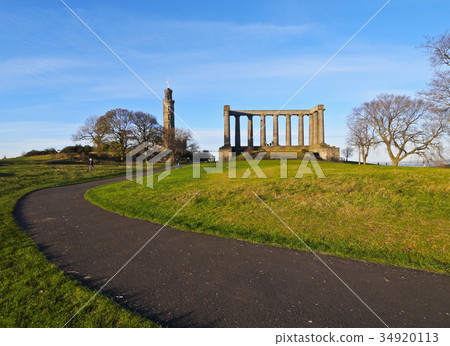 Calton Hill in Edinburgh Calton Hill in Edinburgh 34920113