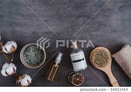 SPA beauty cosmetics from above SPA beauty cosmetics from above 34921454