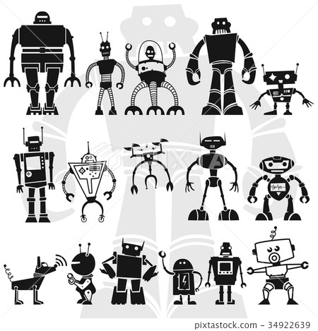 robots vector set 34922639
