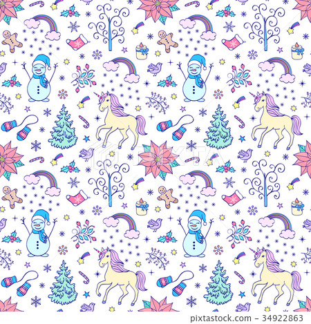 Christmas seamless pattern Christmas seamless pattern 34922863
