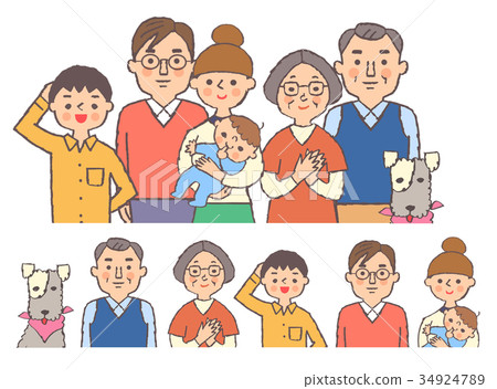 Three generation family 4 34924789