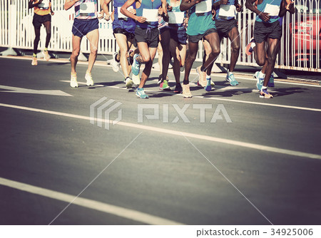 Marathon running race 34925006