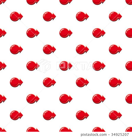 Red glossy right arrow pattern 34925207