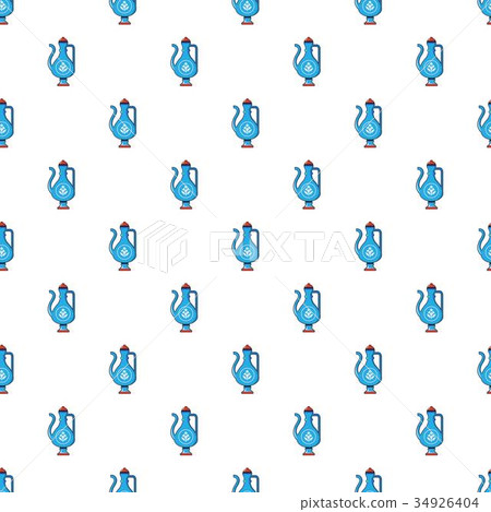 Blue Turkish teapot pattern 34926404