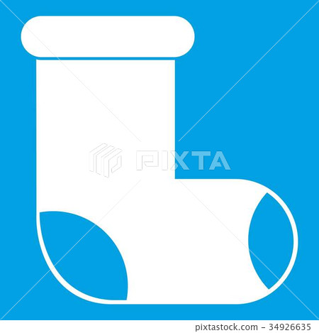 Felt boot icon white 34926635