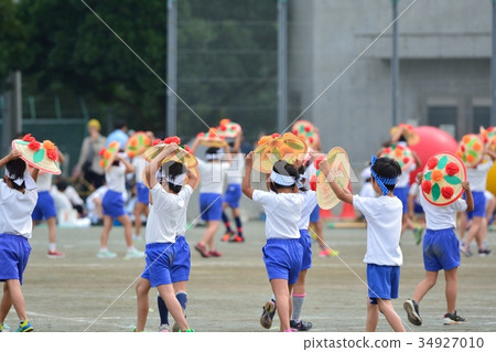 小學體育節日景觀 小學體育節日景觀 34927010
