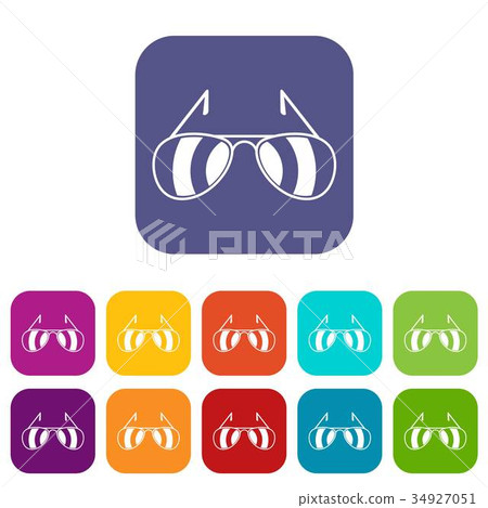 Sunglasses icons set 34927051