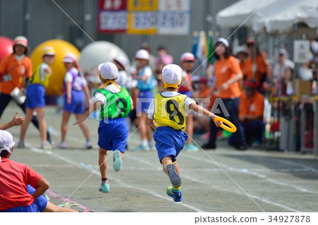 Elementary school sports festival selection relay 34927878