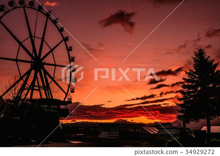 Early morning Fukayama Pass (Hokkaido Kamifurano-cho) 34929272