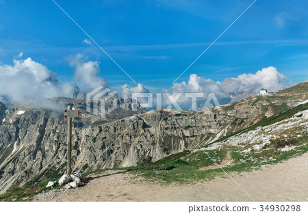 Dolomite alps Tre Cime di Lavaredo 34930298