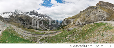 panorama of the Stelvio Pass 34930925