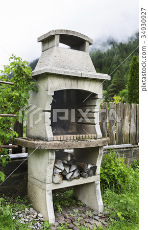 old stove in the courtyard 34930927