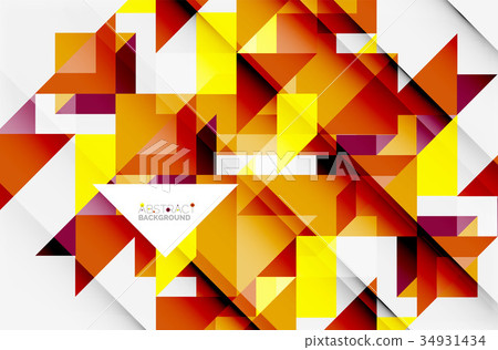 Triangle pattern design background - Stock Illustration [34931434] - PIXTA